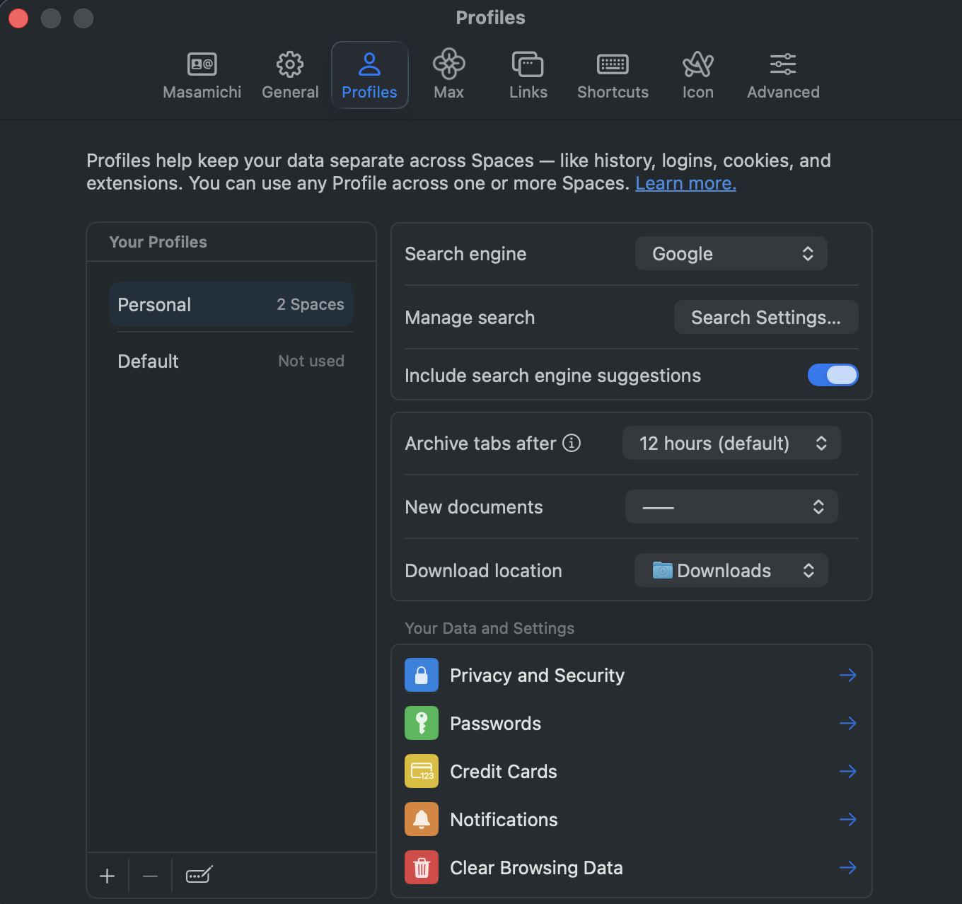 Auto-archive settings